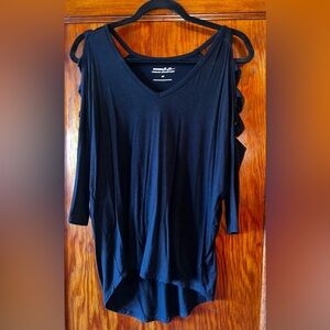 ⭐️Express⭐️ Black 3/4 sleeve Jersey Top,size Small⭐️